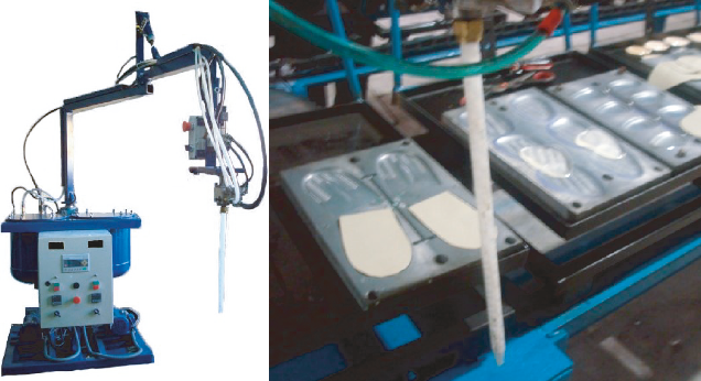 Máquinas para aplicación de gel y elastómeros